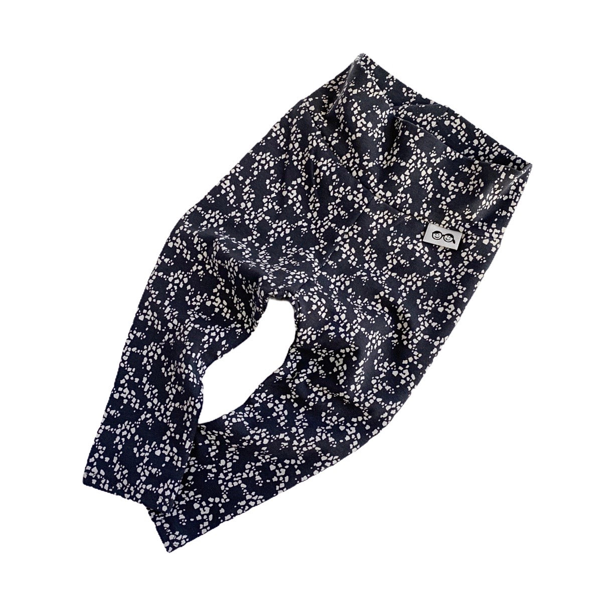 Messy Dots on Charcoal Leggings and/or Headbands