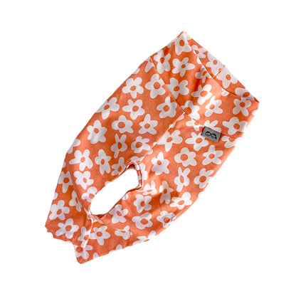 Peach Windy Floral Leggings and/or Headbands