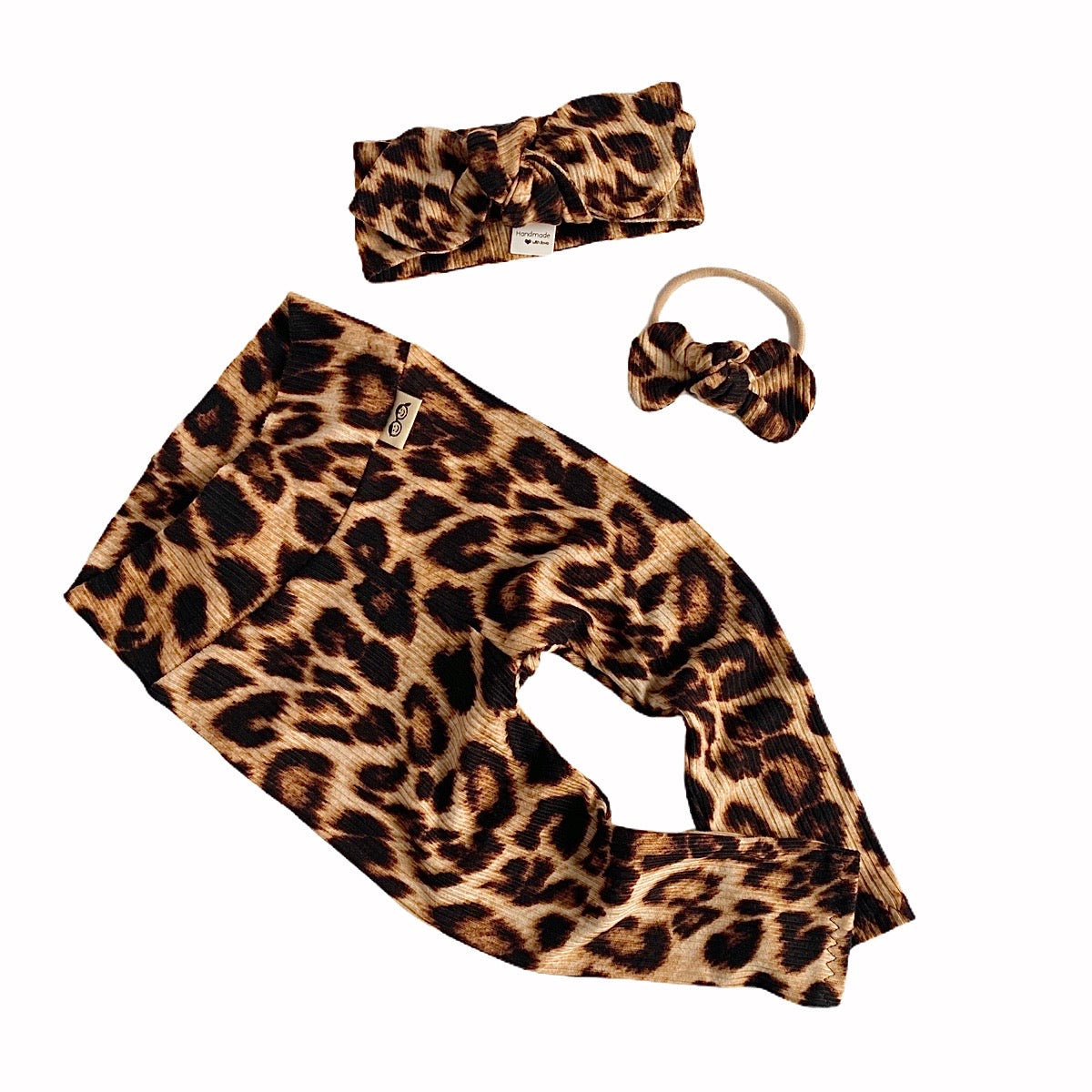 Brown Cheetah Rib Leggings and/or Headbands