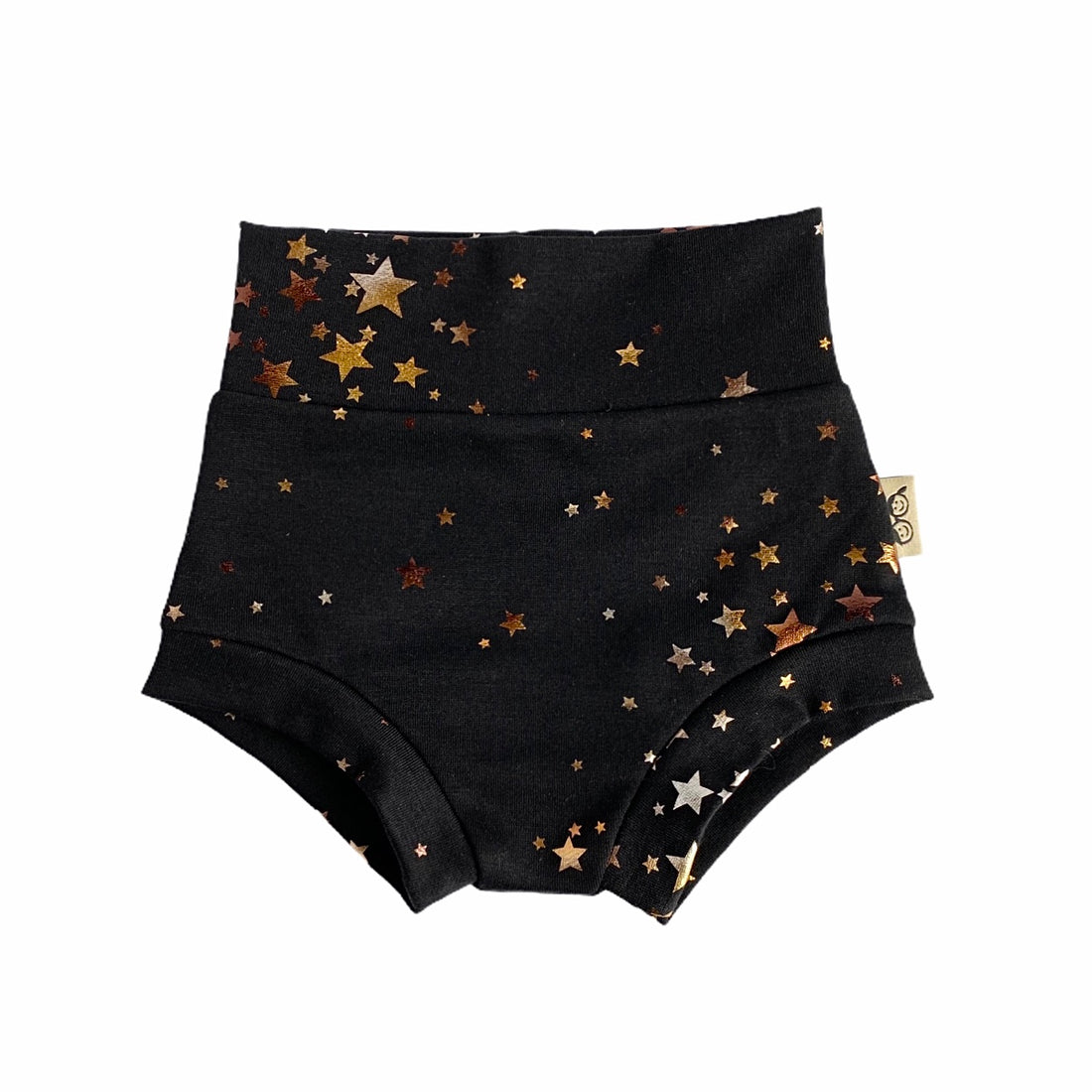 Foil Stars on Black Bummies