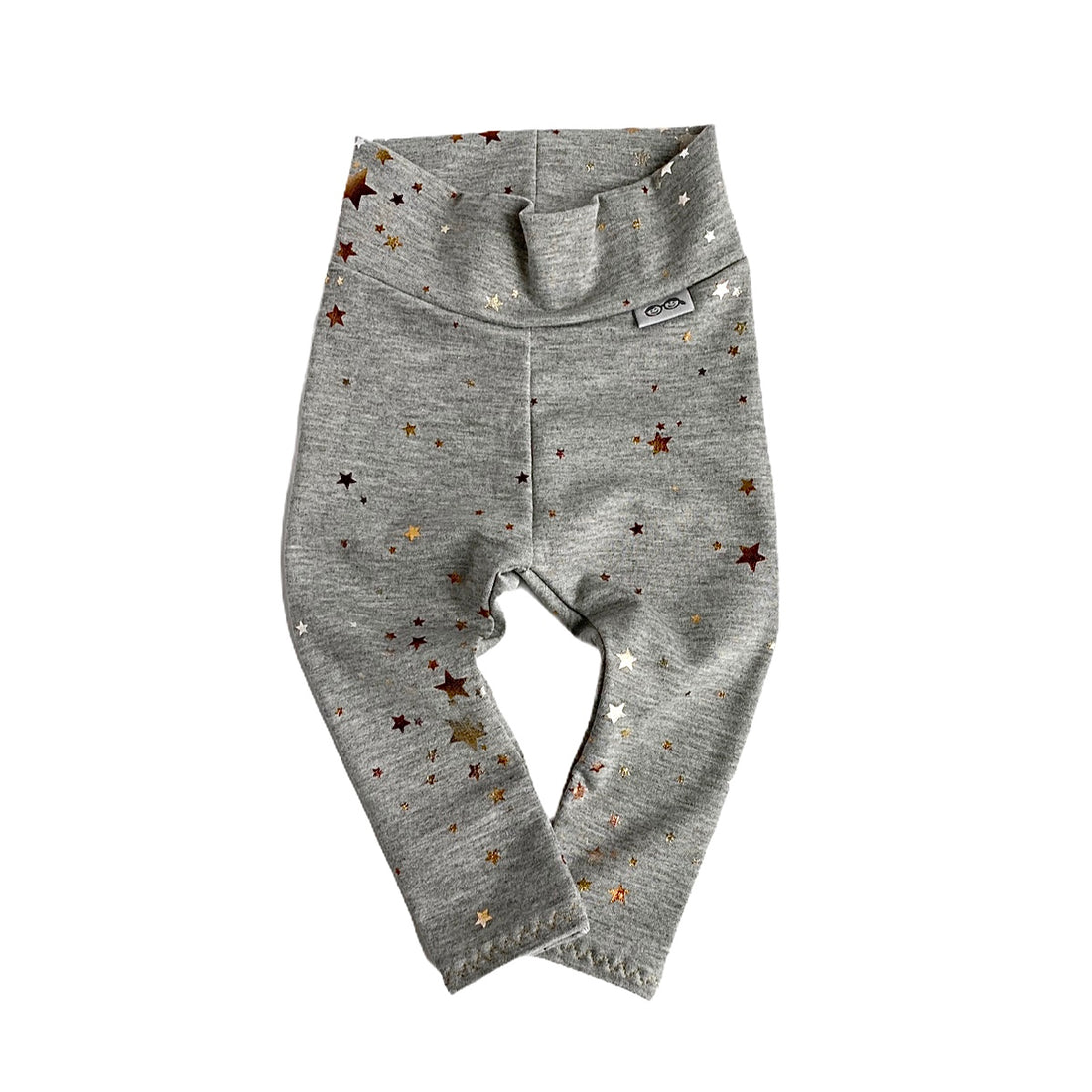 Foil Stars on Heather Gray Leggings