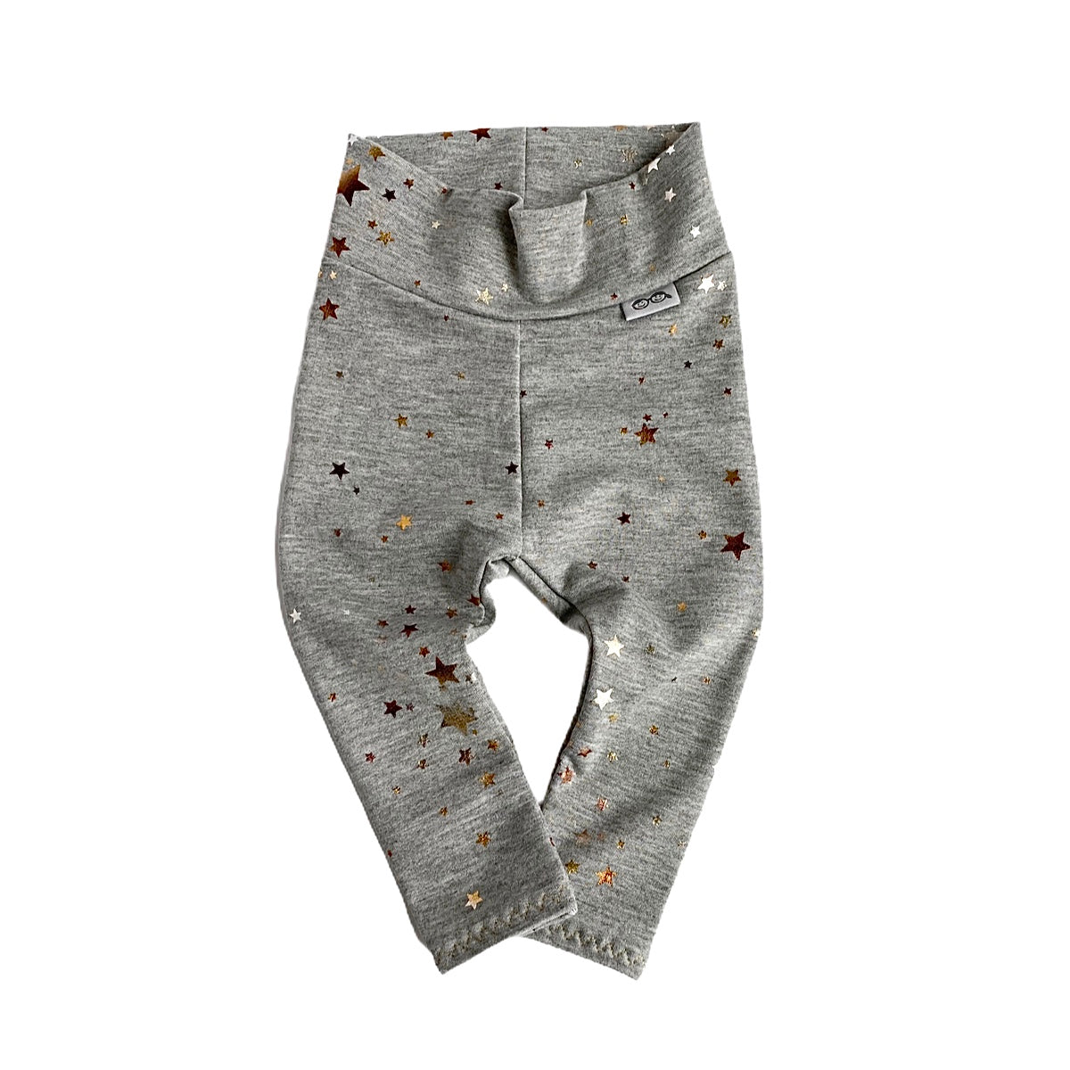 Foil Stars on Heather Gray Leggings