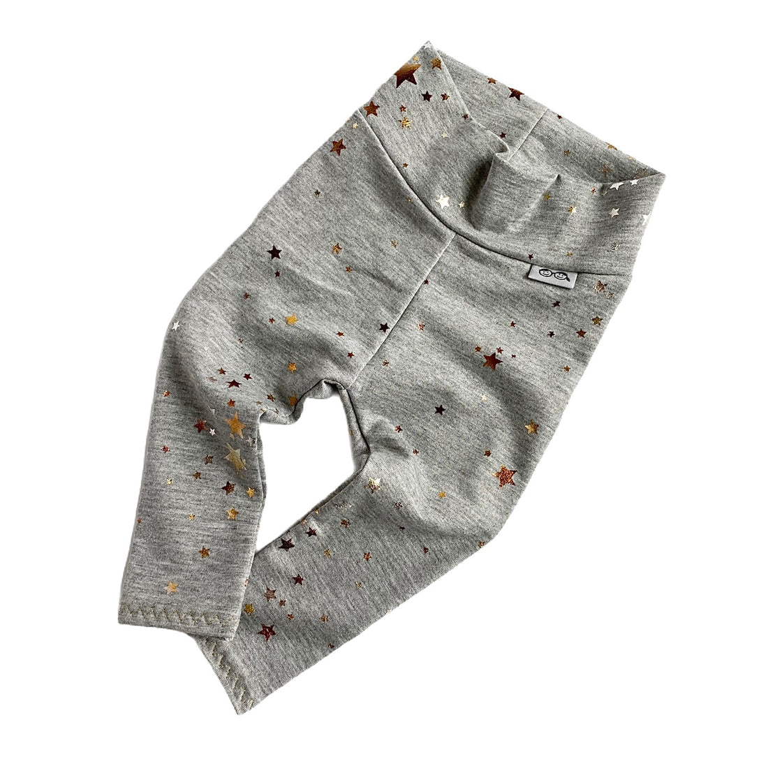 Foil Stars on Heather Gray Leggings