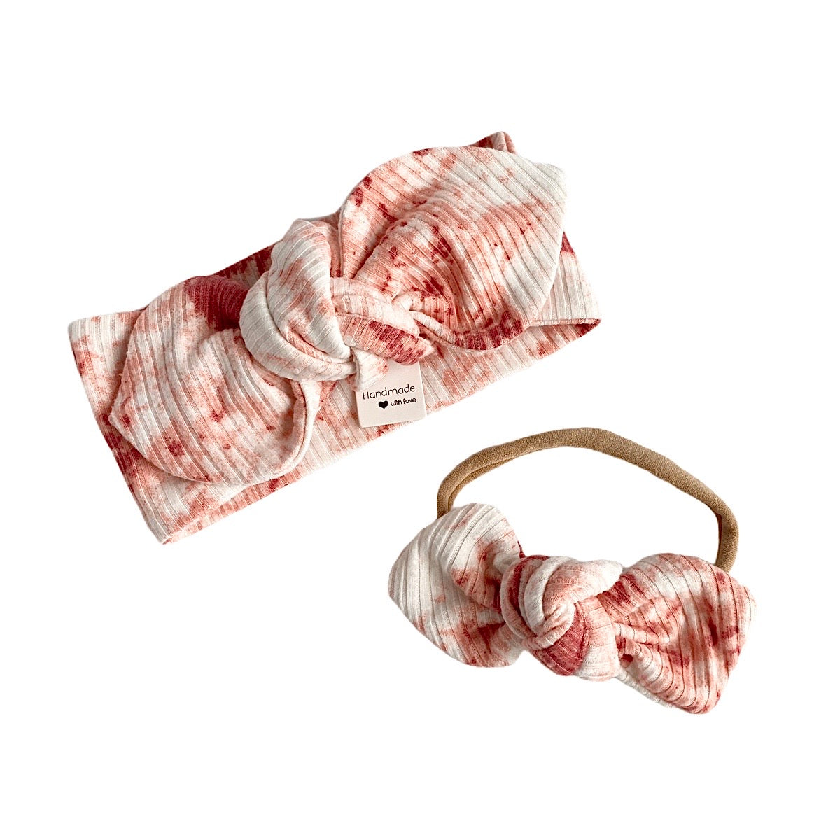 Rose Tie Dye Rib Bummies and/or Headband