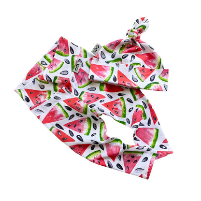 Watermelon Leggings and/or Beanie Knot Hat