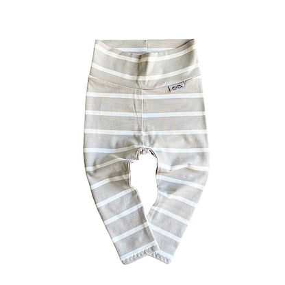 Grey White Striped Leggings and/or Headbands