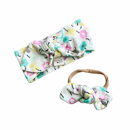 Colorful Floral Bummies and/or Headbands