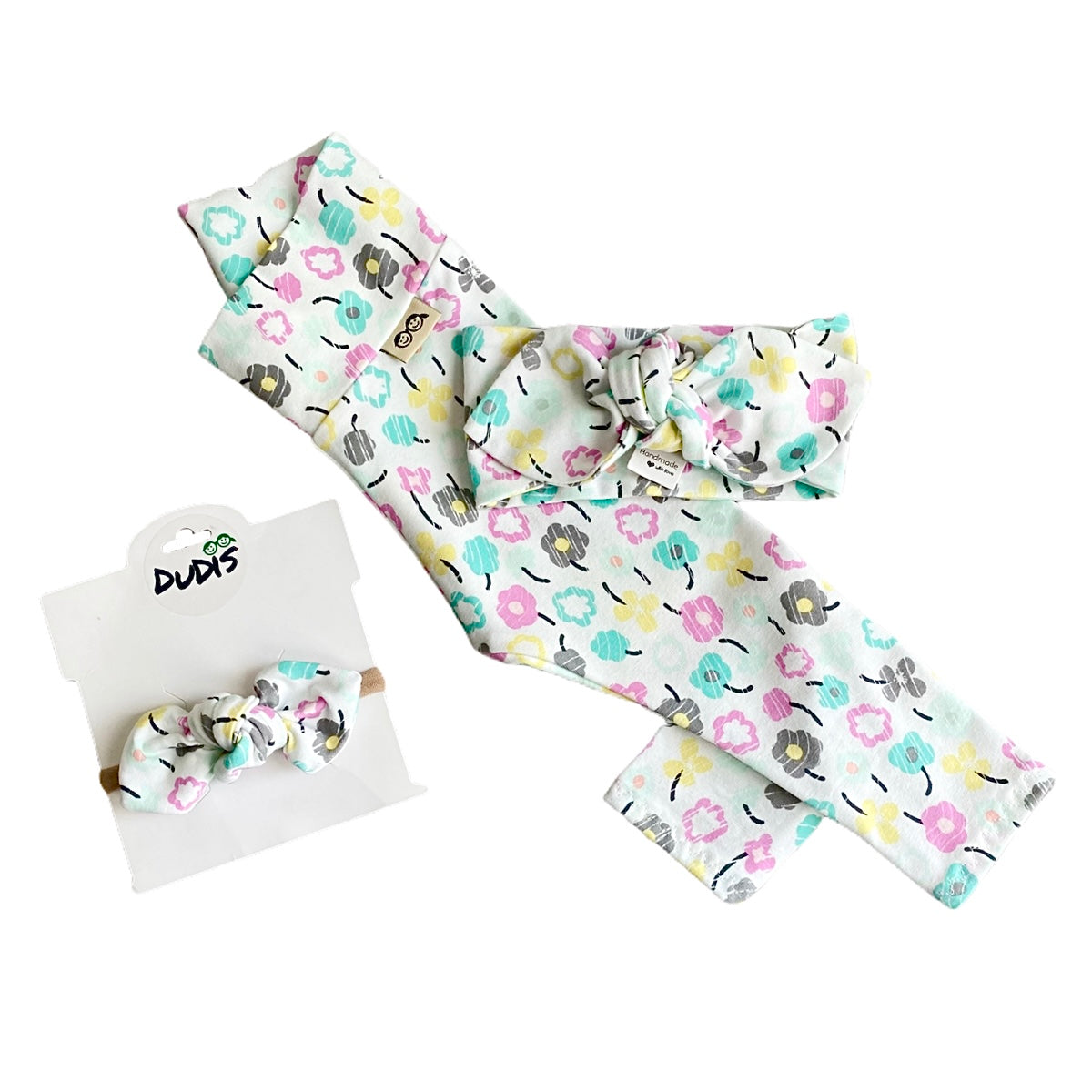 Colorful Floral Leggings and/or Headband