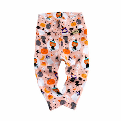 Pink Witches Halloween Leggings