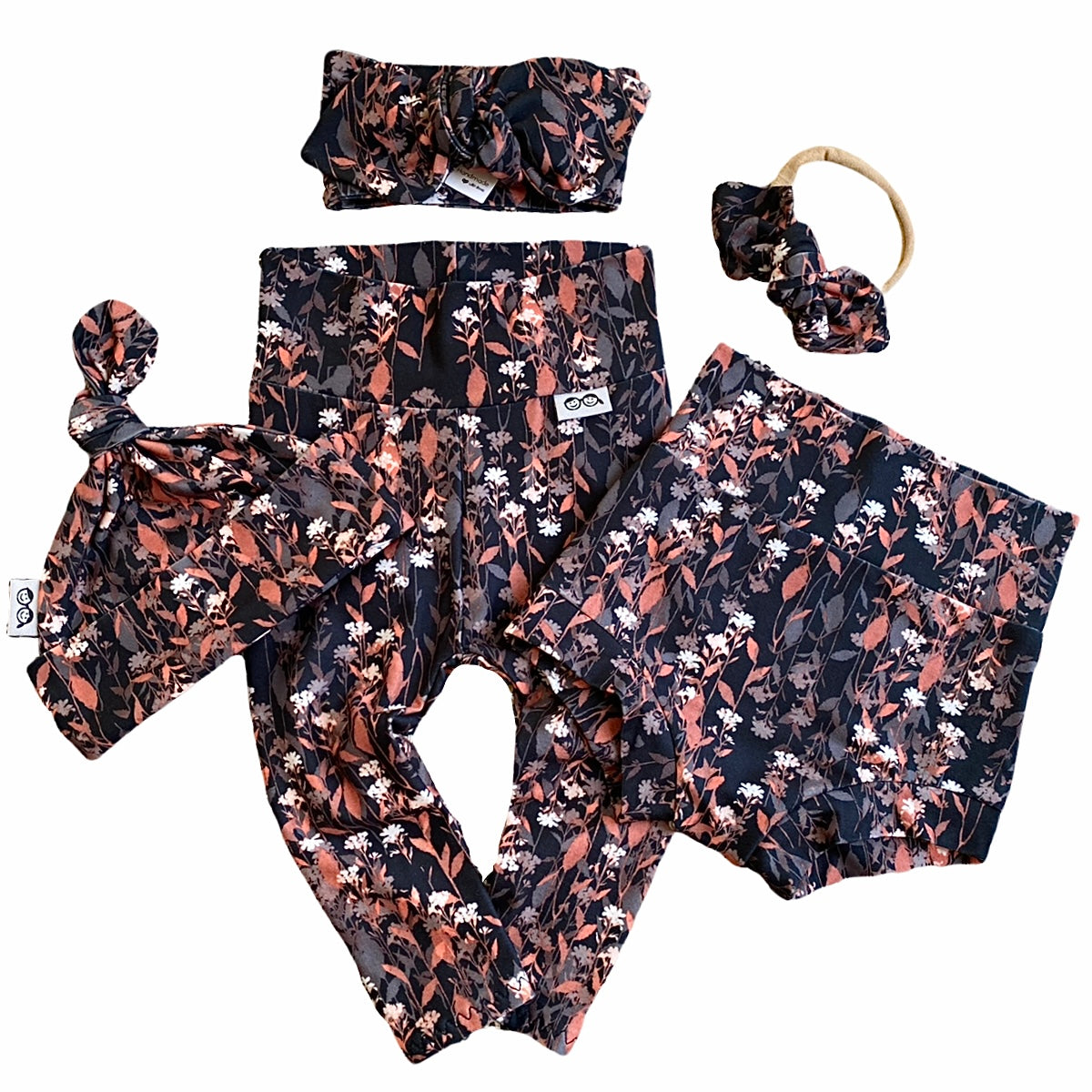 Autumn Leaf Floral Leggings and/or Headbands
