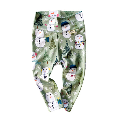 Snowman Christmas Leggings and/or Headbands