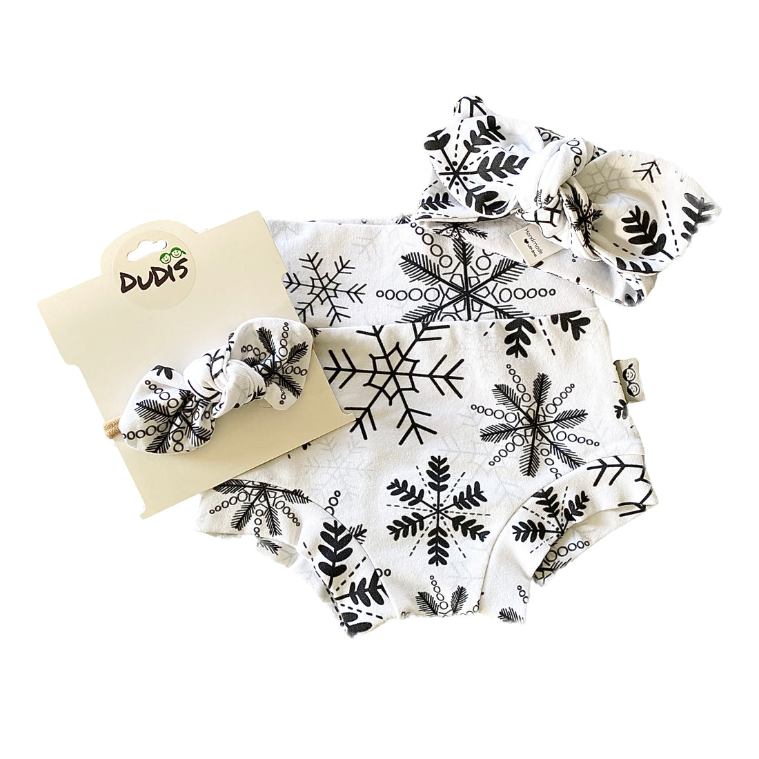 Snowflake Christmas Bummies and/or Headbands