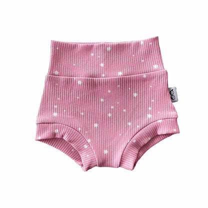 My Lucky Stars on Pink Rib Bummies and/or Headbands