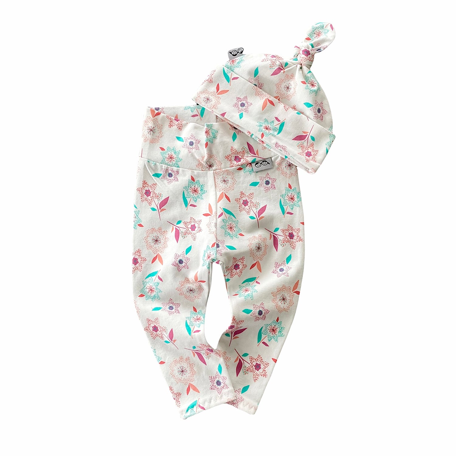 Flower Blossoms Leggings and/or Knot Beanie
