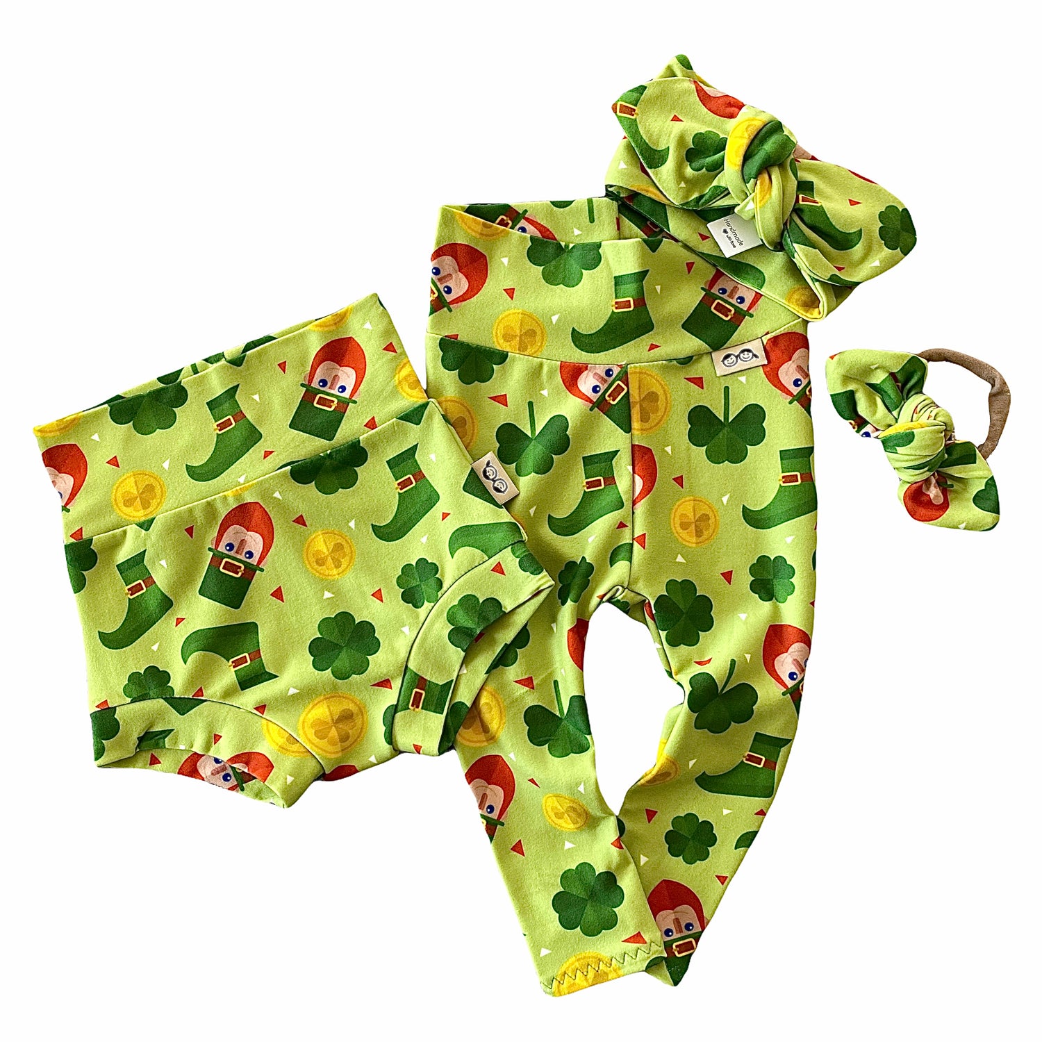 The Lucky Shamrocks Bummies and/or Headbands