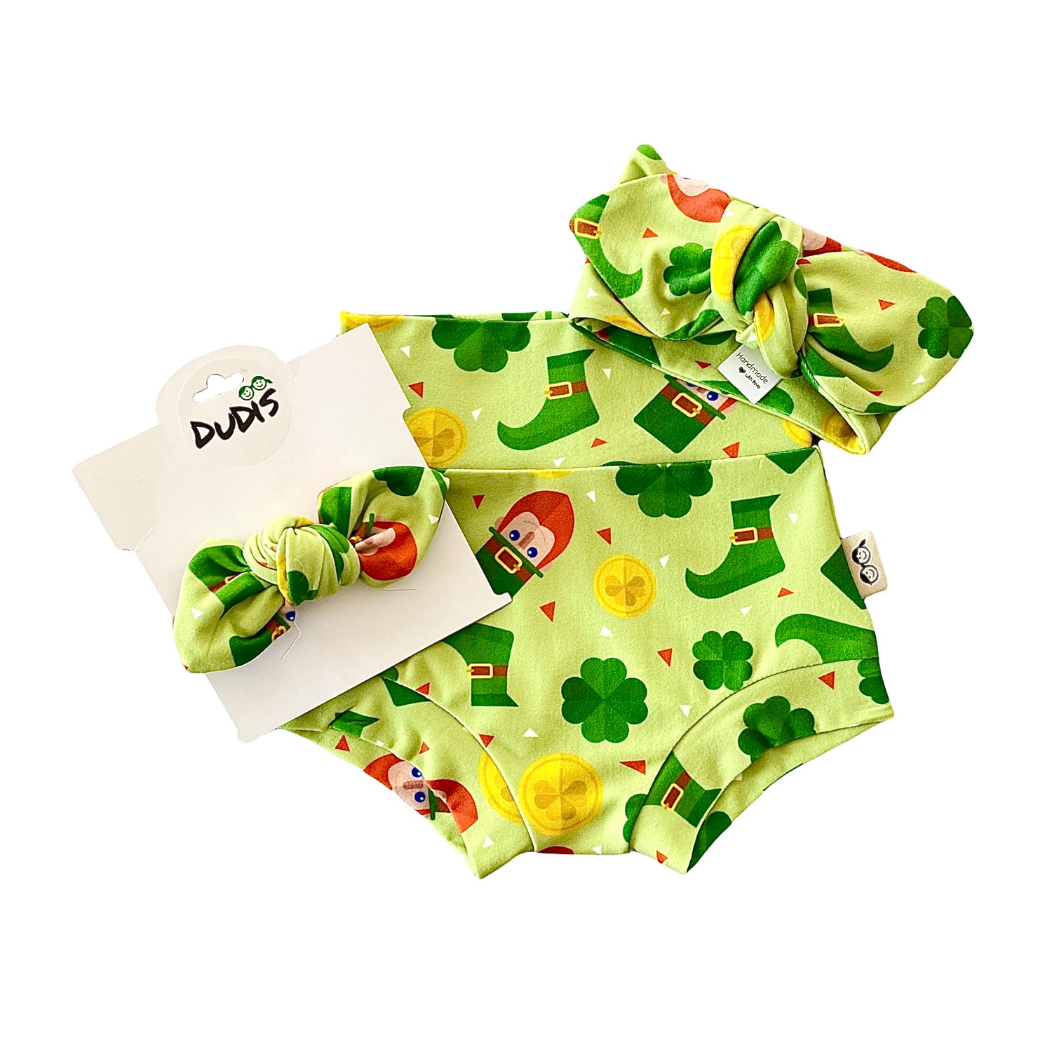 The Lucky Shamrocks Bummies and/or Headbands