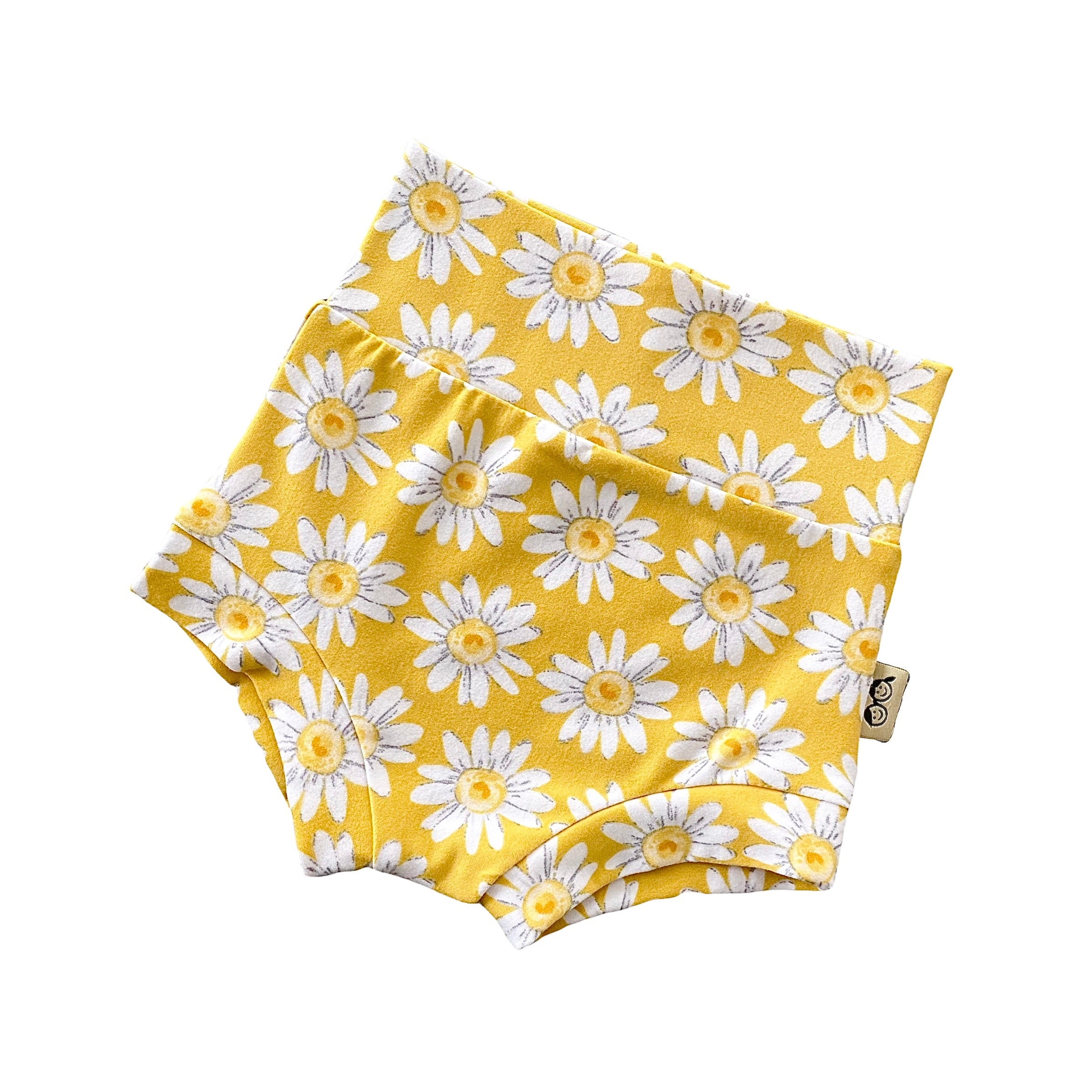 Spring Daisies on Yellow Bummies and/or Headbands