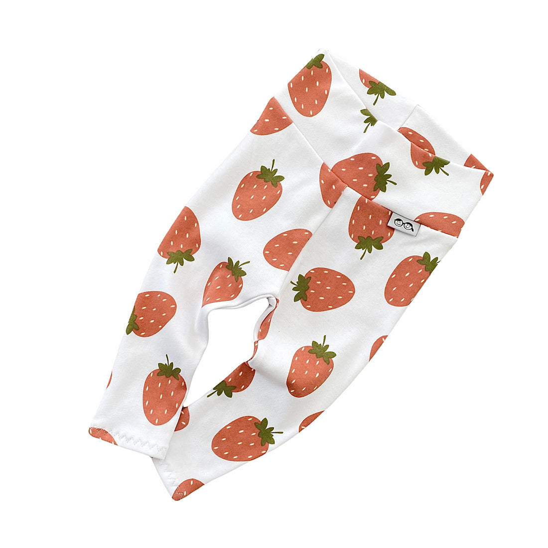 Strawberries on White Leggings