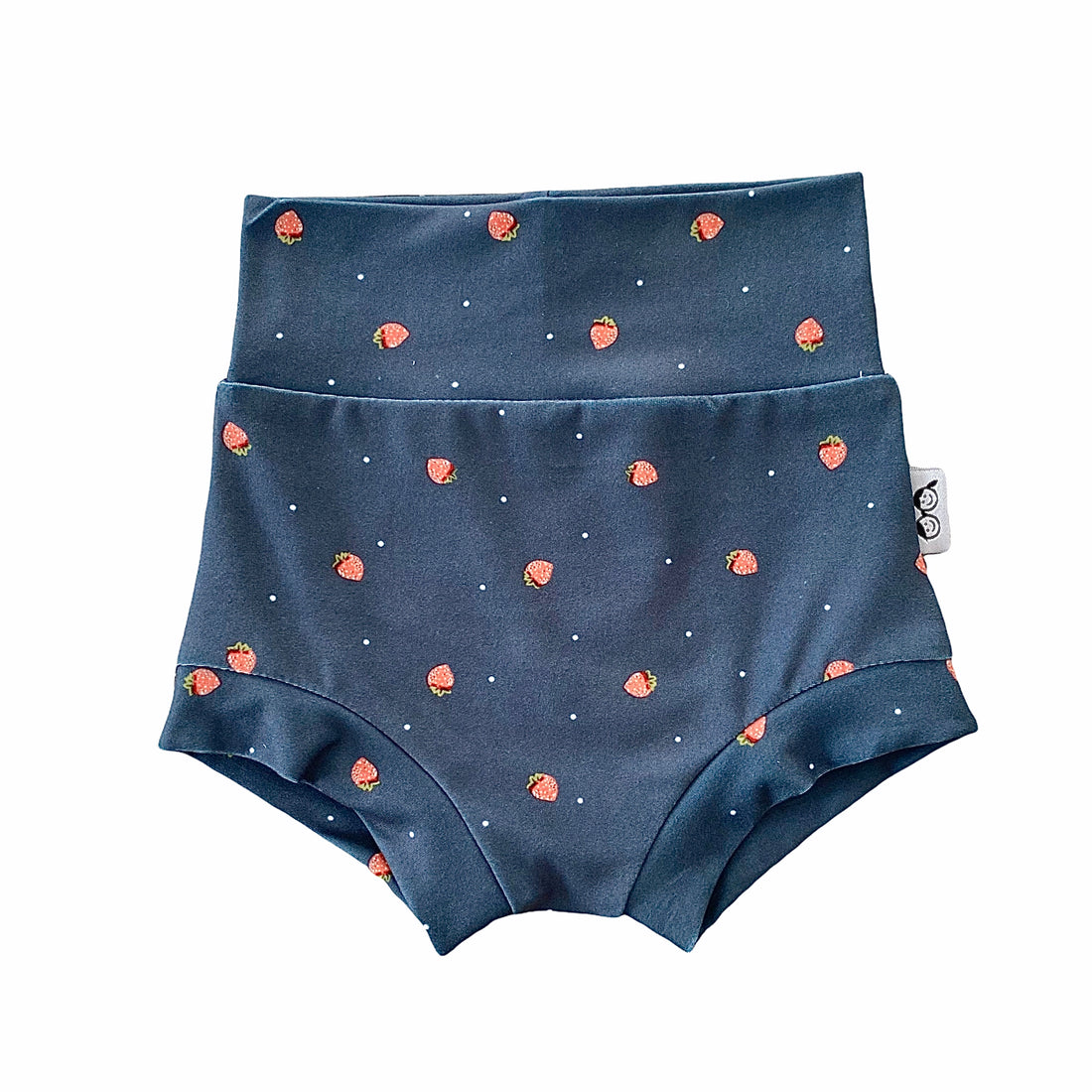 Strawberries on Navy Blue Bummies