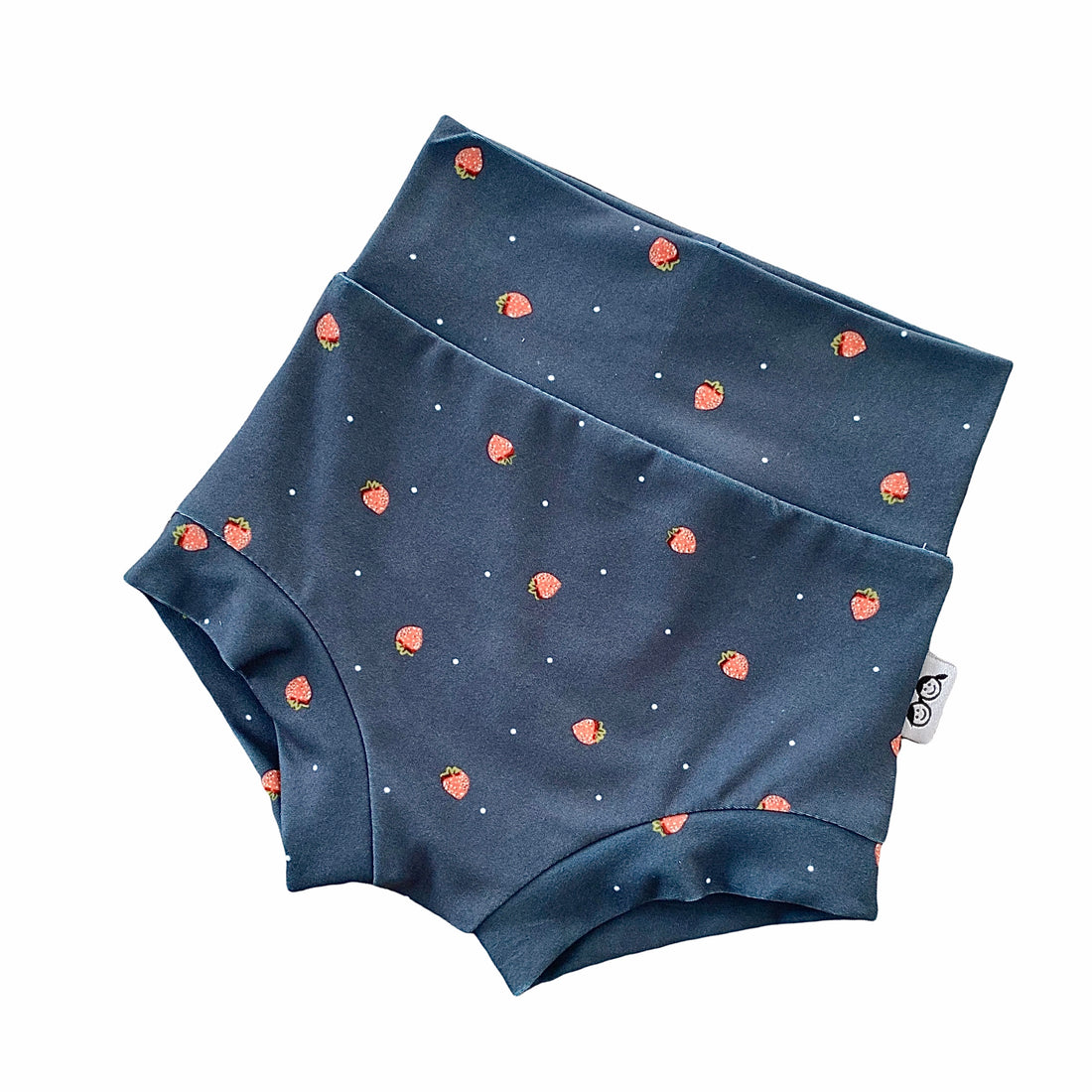 Strawberries on Navy Blue Bummies