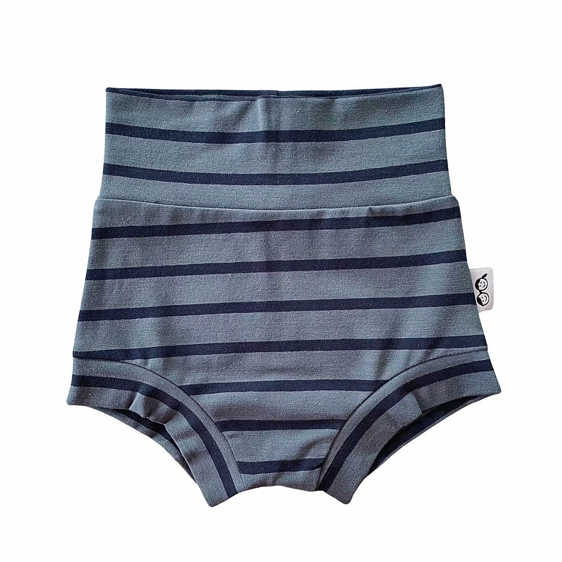 Navy Blue Striped Bummies
