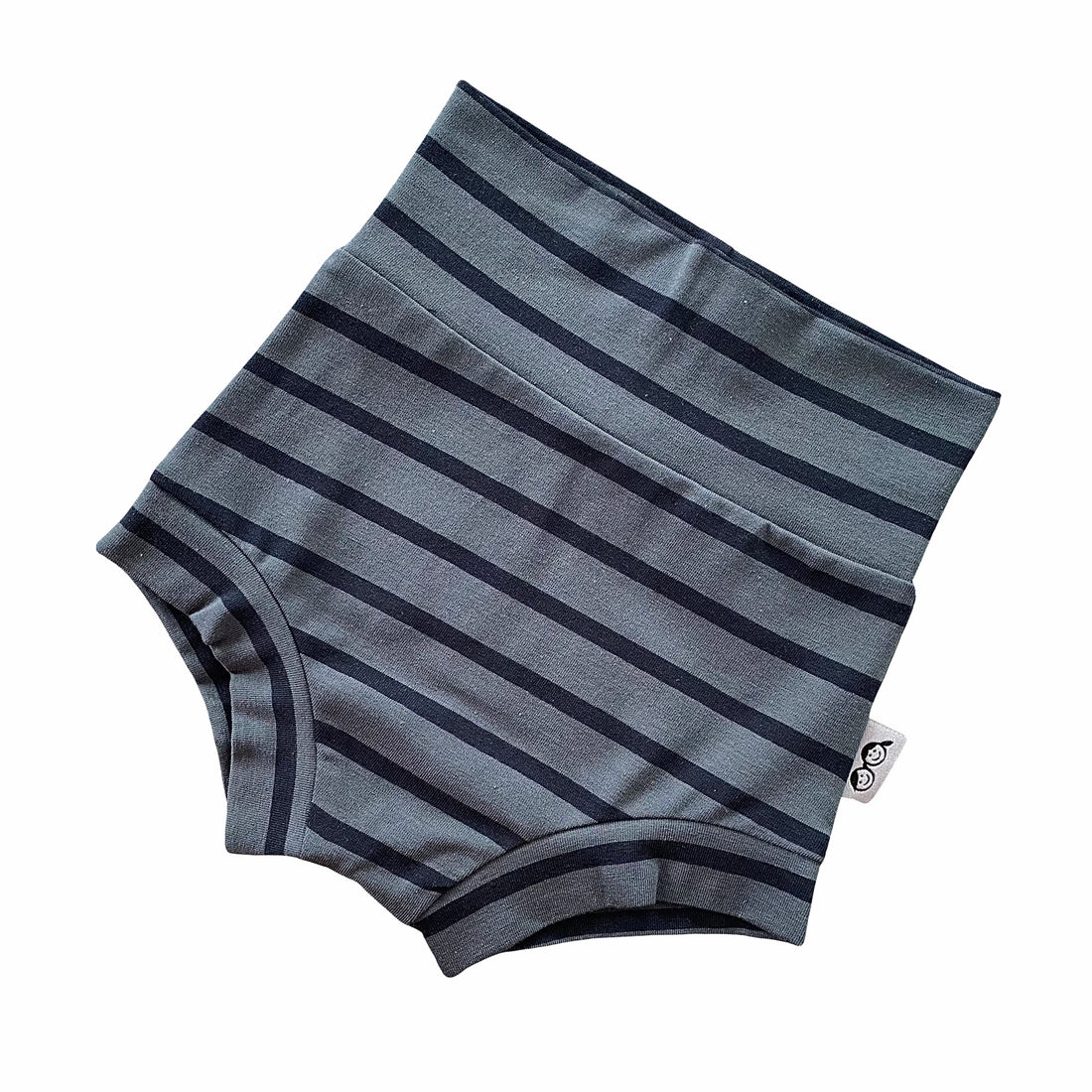 Navy Blue Striped Bummies