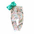 Floral Bunny Leggings with Mint Headband