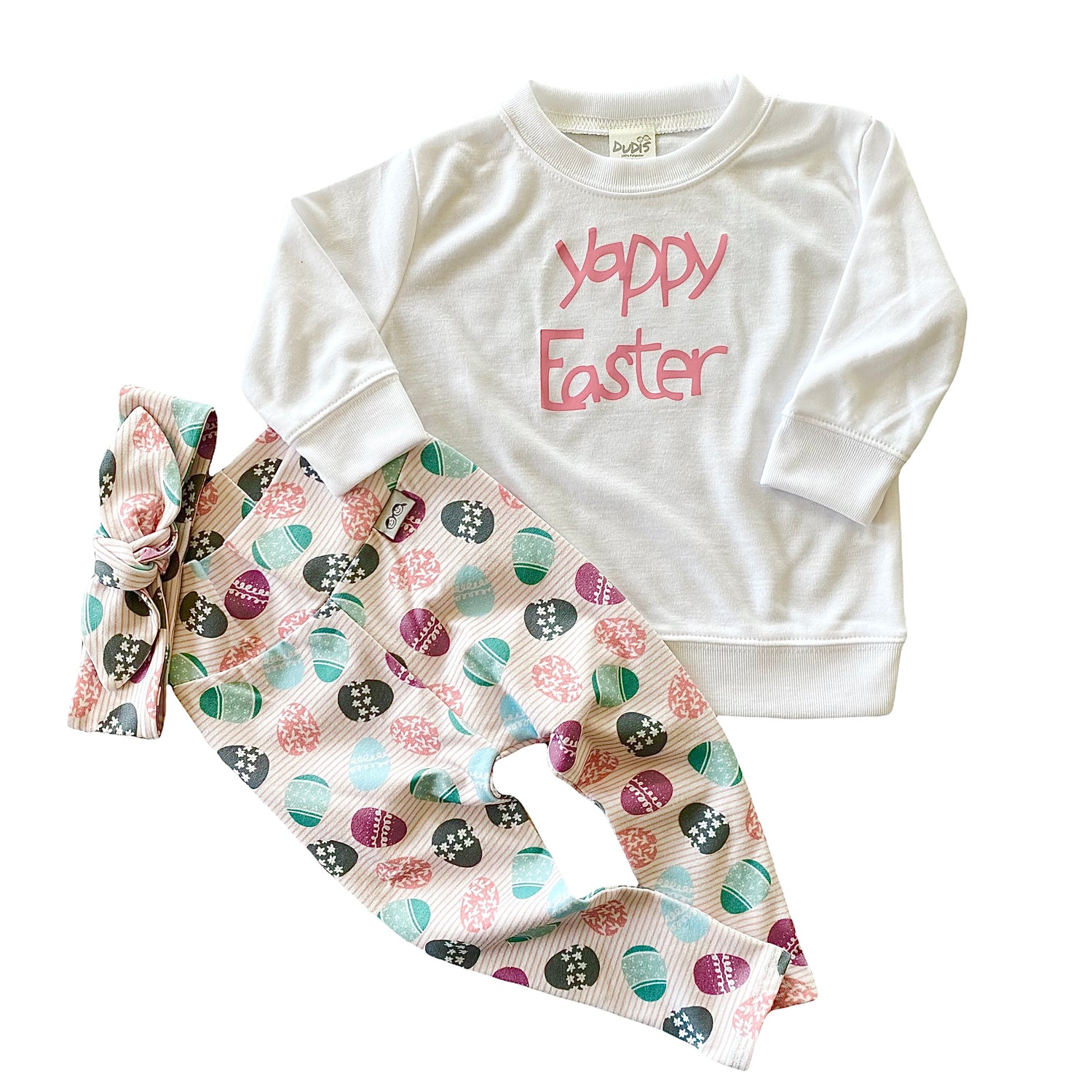 Yappy Easter Pullover with Pink Font