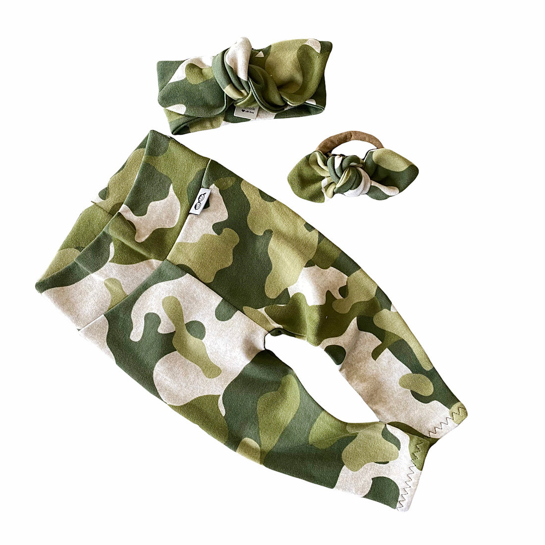 Green Camouflage Leggings and/or Headbands