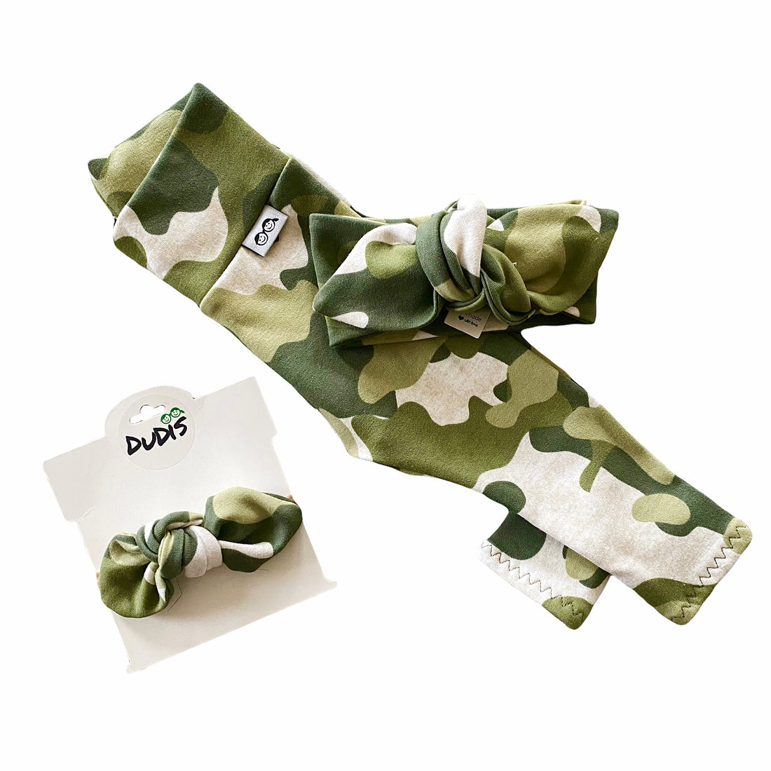 Green Camouflage Leggings and/or Headbands