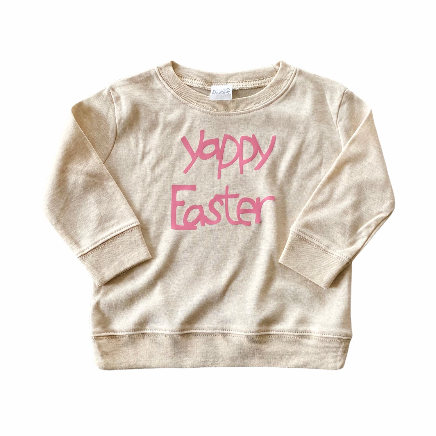 Yappy Easter Pullover with Pink Font