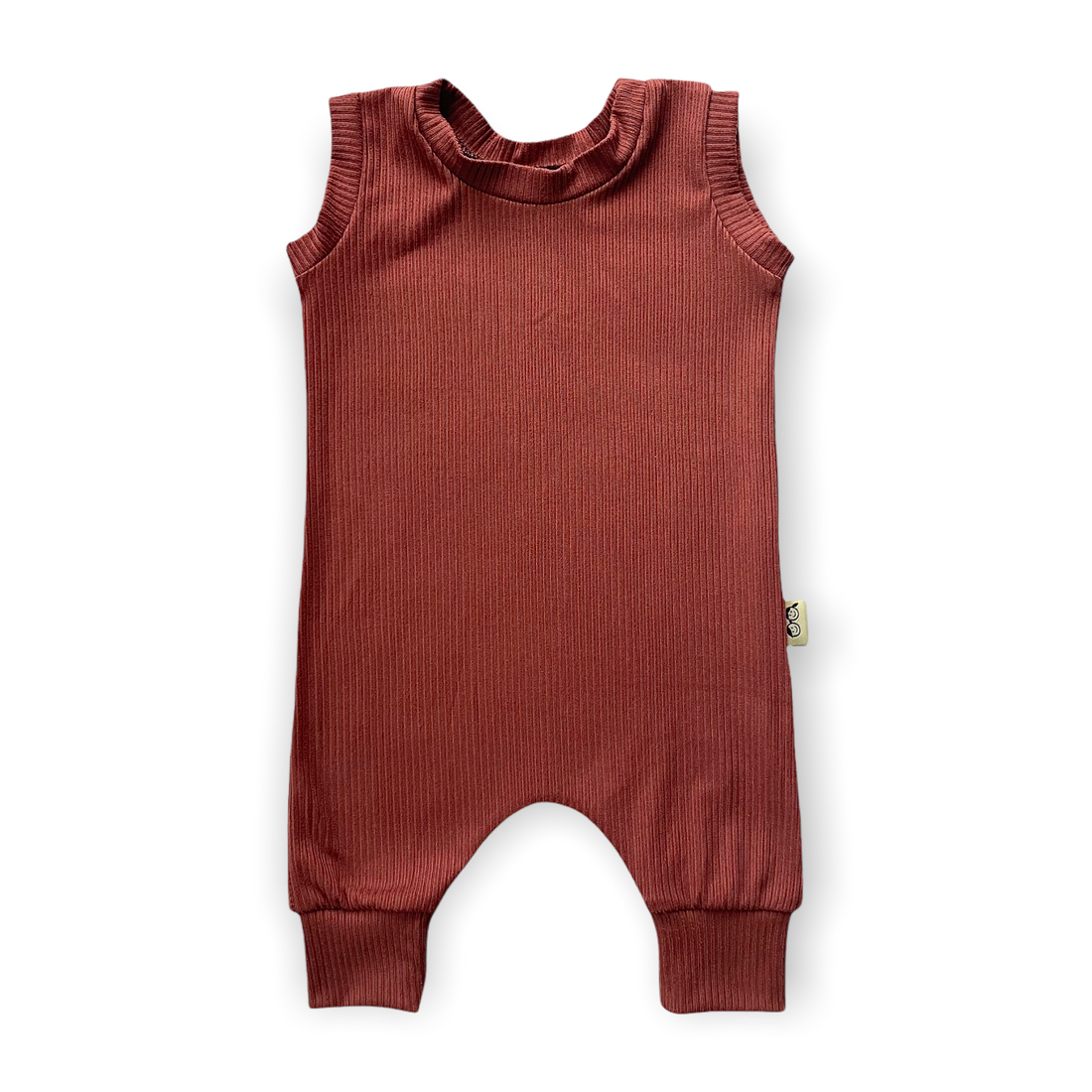 Rust Rib Harem Romper