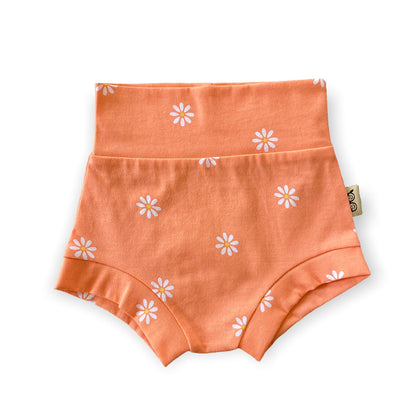 Daisies on Peach Bummies and/or Headbands