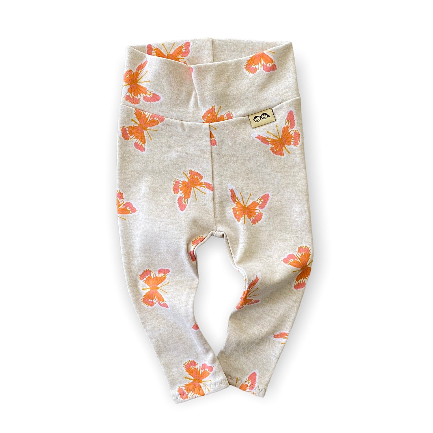 Butterflies on Heather Ivory Leggings and/or Headbands