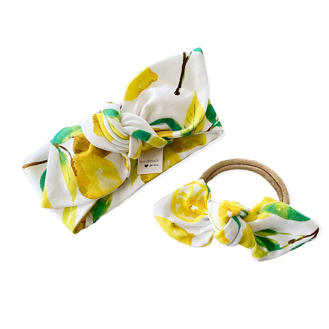 Lemons on White Headbands