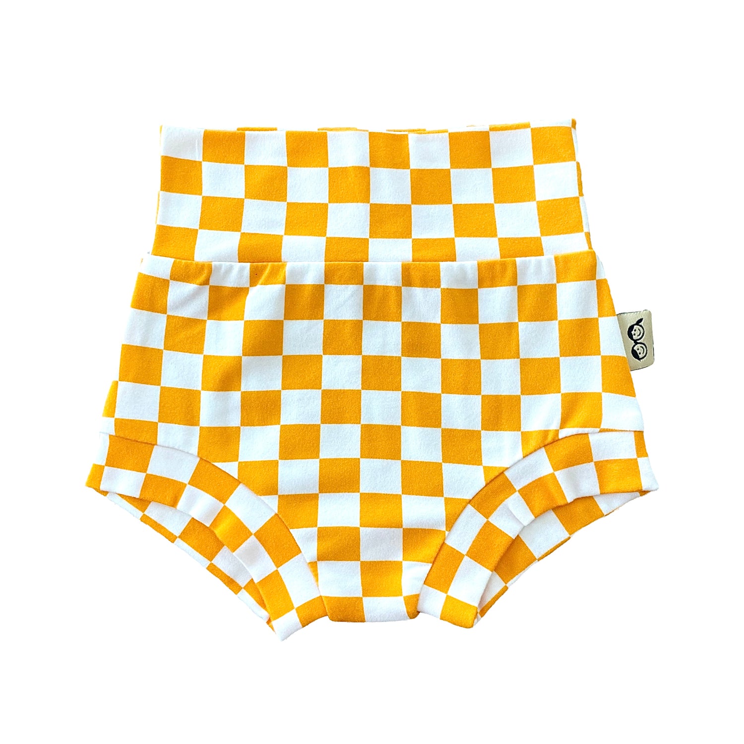 Yellow Retro Checkered Bummies