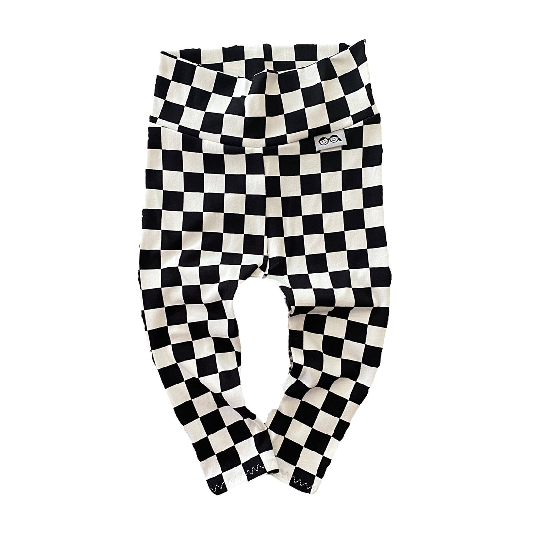 Black Retro Checkered Leggings