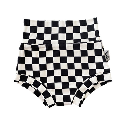Black Retro Checkered Bummies