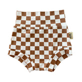 Brown Retro Checkered Bummies