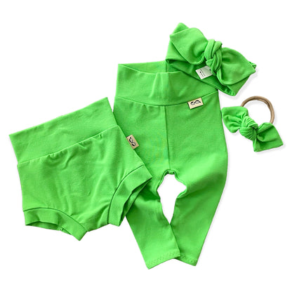Neon Lime Green Leggings and/or Headbands