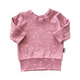 My Lucky Stars on Pink Ribbed Lounge Top