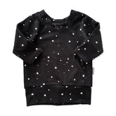 My Lucky Stars on Black Ribbed Lounge Top