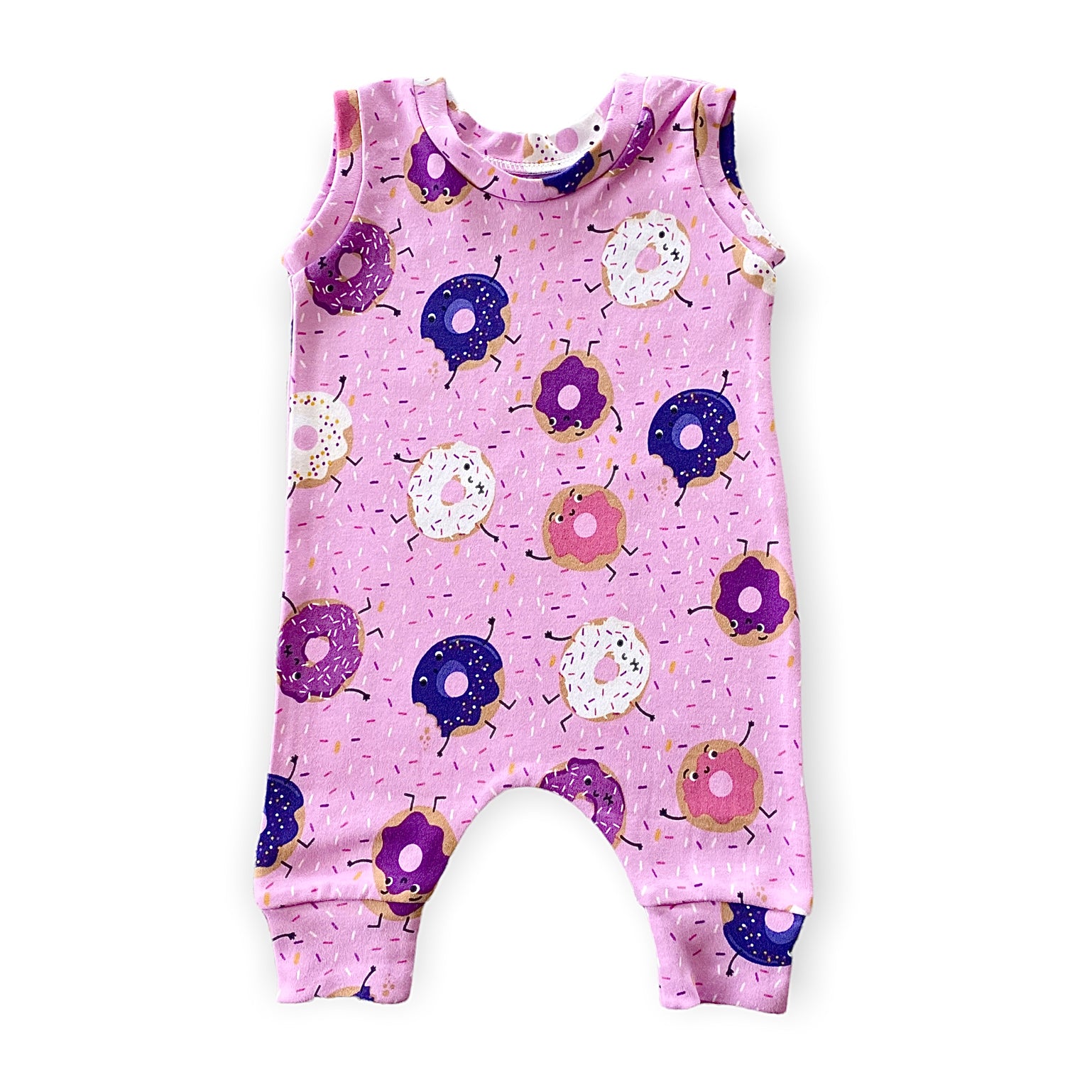 Purple Donuts Harem Romper