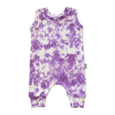 Purple Tie Dye Harem Romper