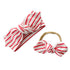 White and Red Stripes Headbands