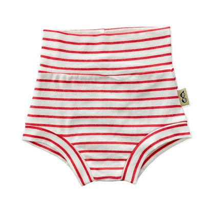 White and Red Stripes Bummies