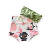 Watercolor Floral Mix and Match Bummies and Sage Headband