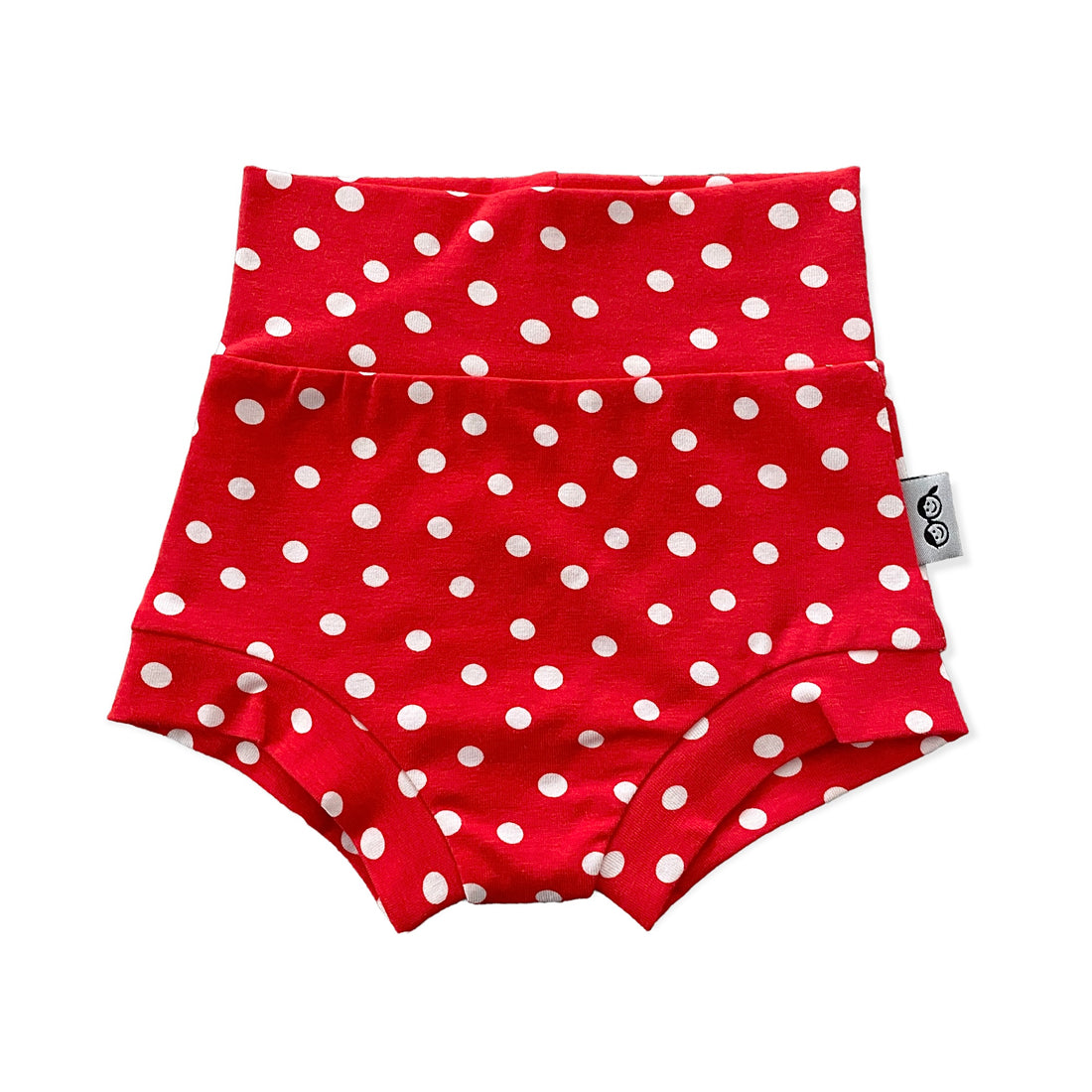 White Polka Dots on Red Bummies