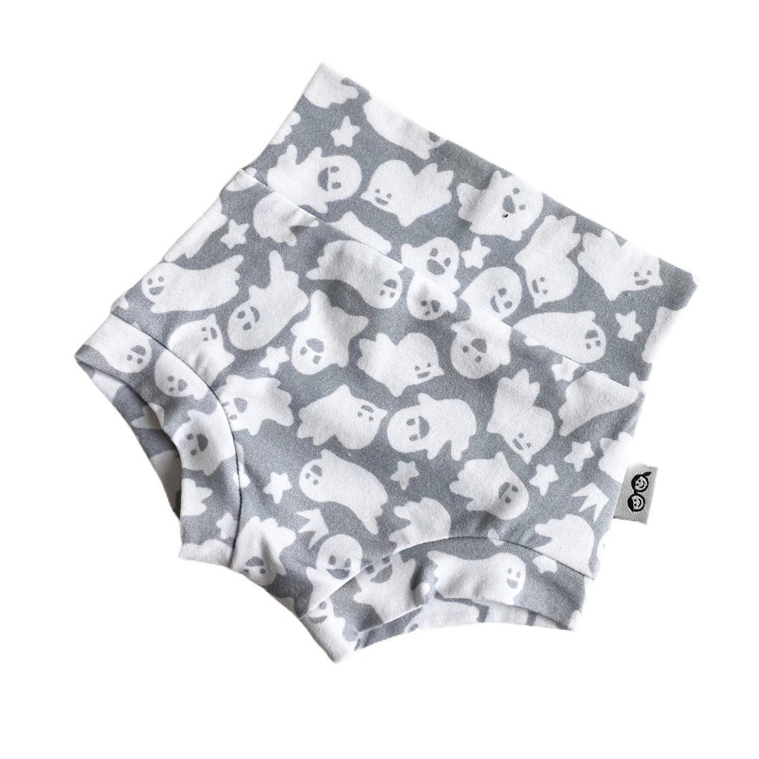 Grey and White Tossed Ghosts Bummies