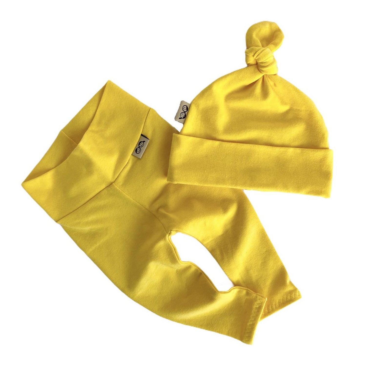 Yellow Leggings and/or Beanie Knot Hat